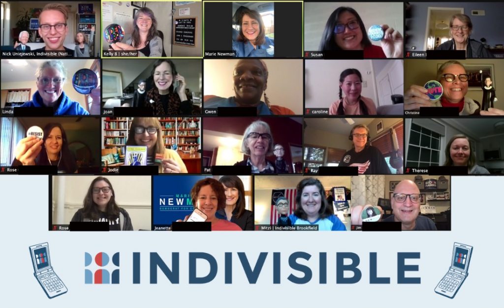 Indivisible Illinois Phone Bank Marie Newman