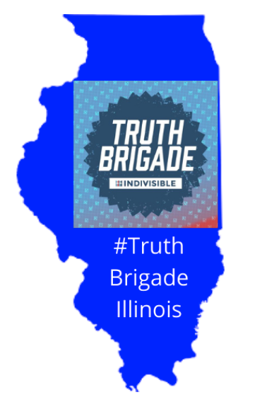 Truth Brigade Illinois logo in bright blue