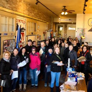 Indivisible Evanston in Racine, Wisconsin