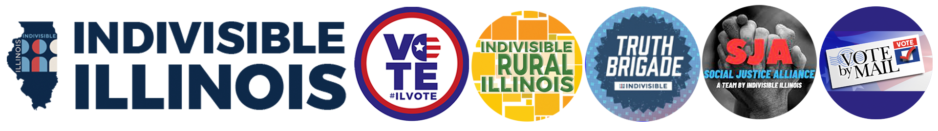 Indivisible Illinois coalition logo banner